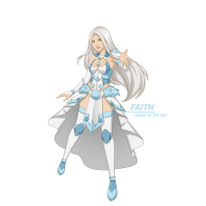 Faith Azure of the Sky powered up form Poster